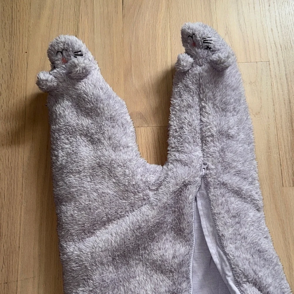 Cozy Gray Kids One Piece with Crown